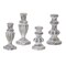 Melrose Set of 4 Distressed Antique Style Candle Holders 7.5&#x201D;
